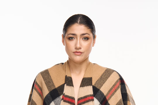 Luxury Patterned Poncho