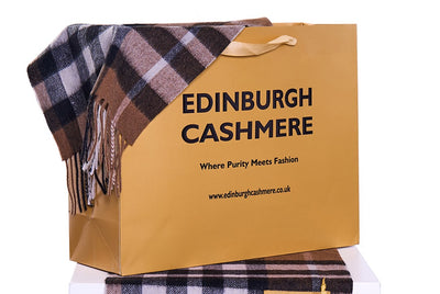 Embracing Elegance: Iconic Plain Wool Scarf Collection by Edinburgh Cashmere