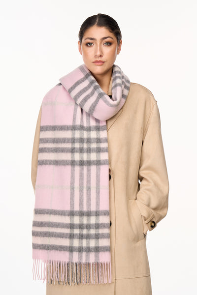 Cashmere Scarf DC Classic Pink Oversized Wrap