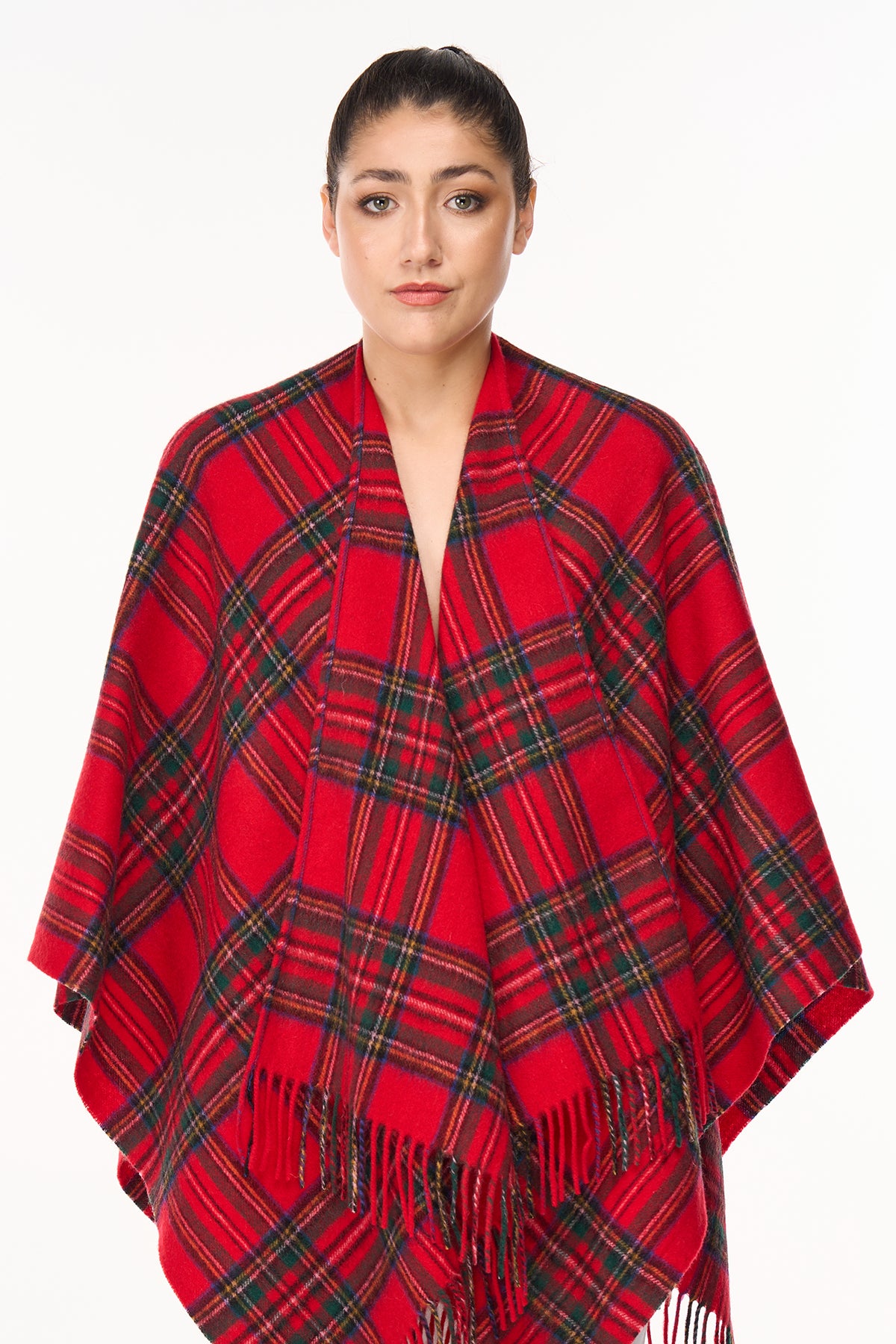Oxfords Cashmere Mantello Tartan, Royal Stewart Style3