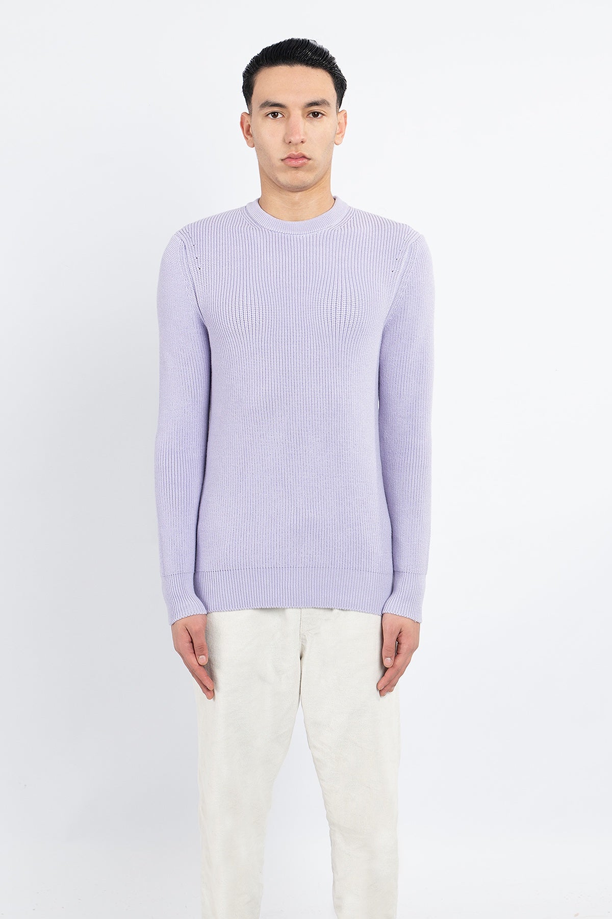 Men s Jumper Exclusive Design Lilac Edinburgh Cashmere