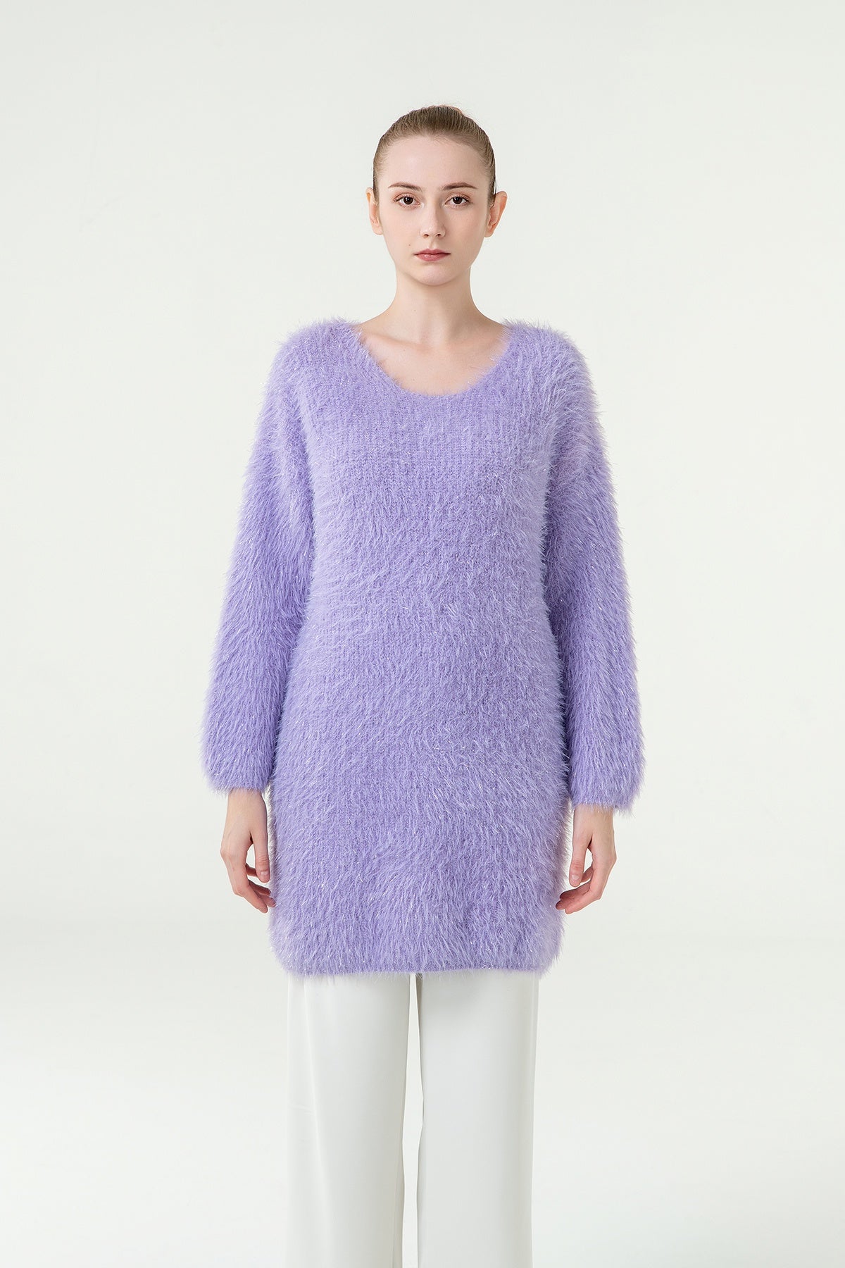 Women s Jumper Exclusive Design Lilac Edinburgh Cashmere