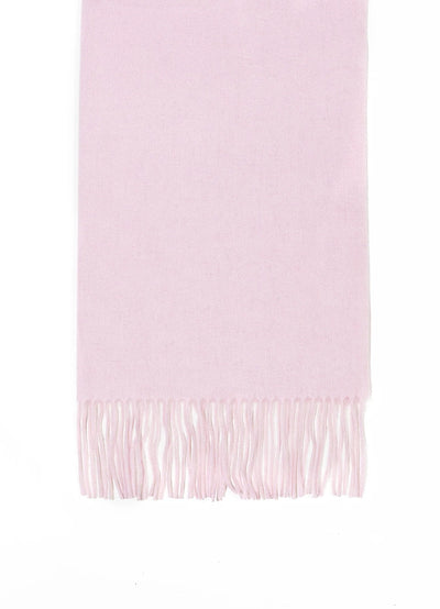 Scarf Plain Light Pink 100% Pure Lambswool
