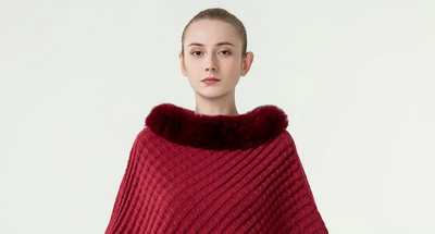 Men's & Women's Designer Scottish Cashmere & Wool Poncho Cape  for Fashion Week Elegance