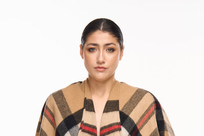 Luxury Wool Poncho for Women