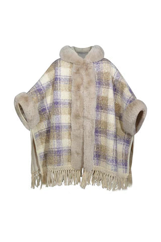 High-End Designer Sale Scottish Cashmere Cape Winter Poncho  and Sweatshirts for Sale