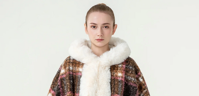 High-End Designer Sale Scottish Cashmere Cape Winter Poncho  and Sweatshirts for Sale