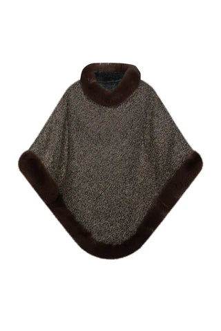 Men's & Women's Designer Scottish Cashmere & Wool Poncho Cape  for Fashion Week Elegance