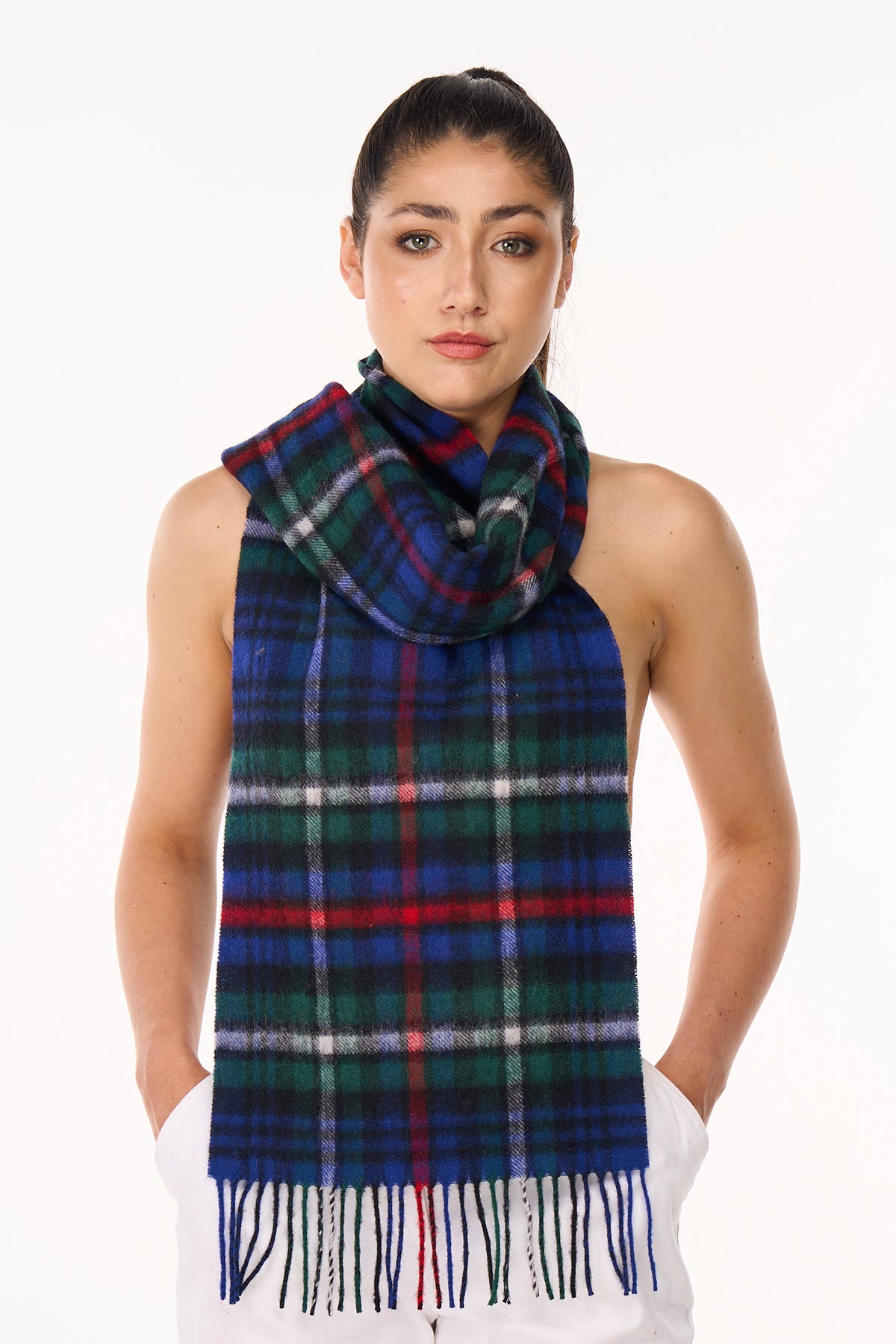 Scarf MacKenzie Tartan 100% Pure Lambs wool Scottish Design