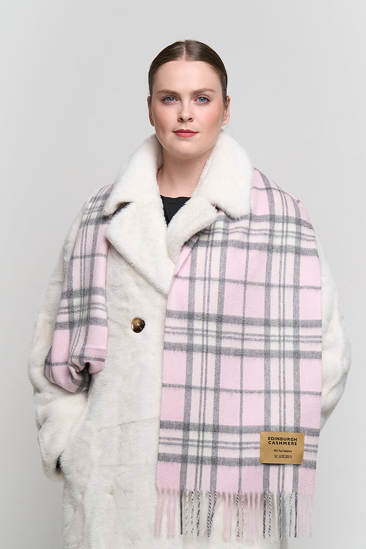 100% Pure Cashmere Scarf Thomson Pink