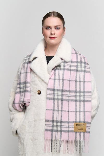 100% Pure Cashmere Scarf Thomson Pink