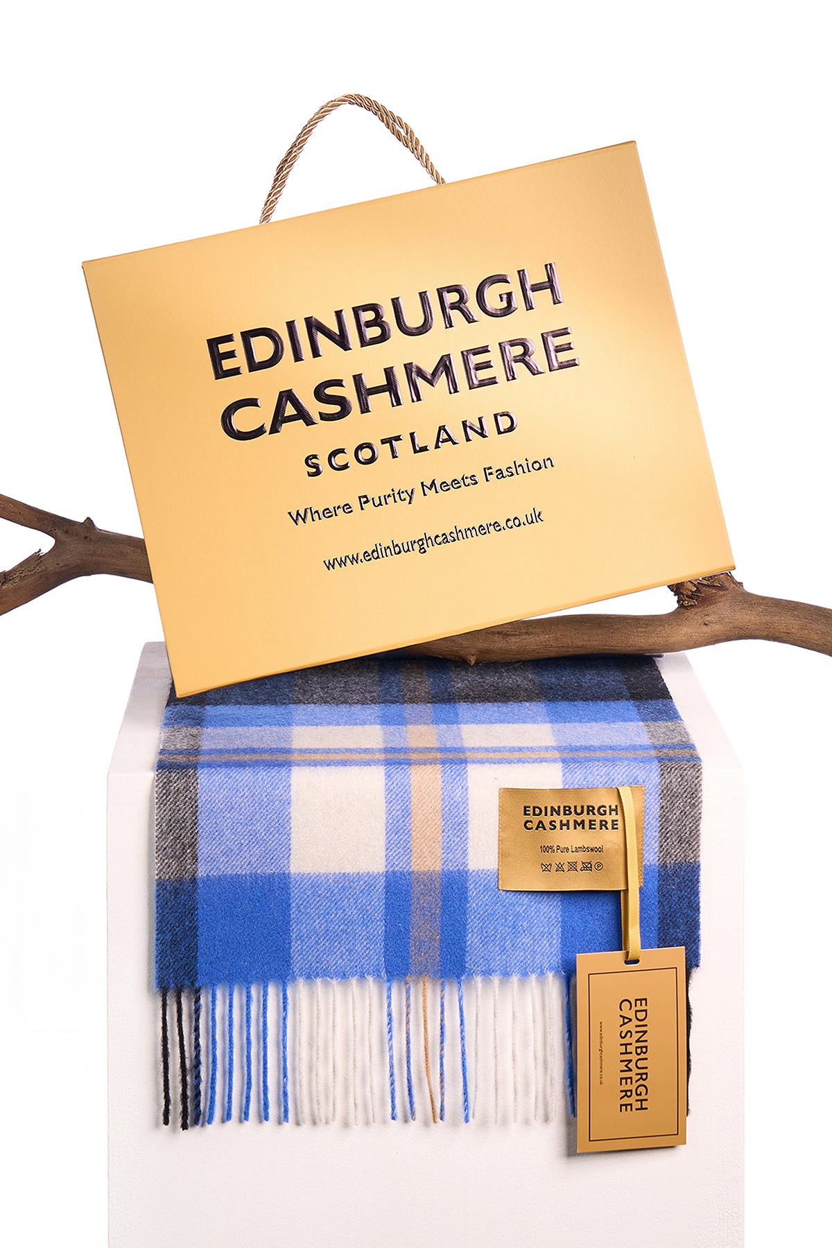 Edinburgh Cashmere Scarf Exclusive Iconic Design DC Scott