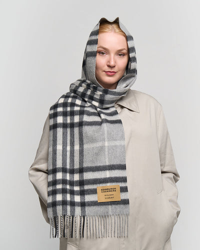 Cashmere Designer Scarf Iconic DC Classic - Small Size
