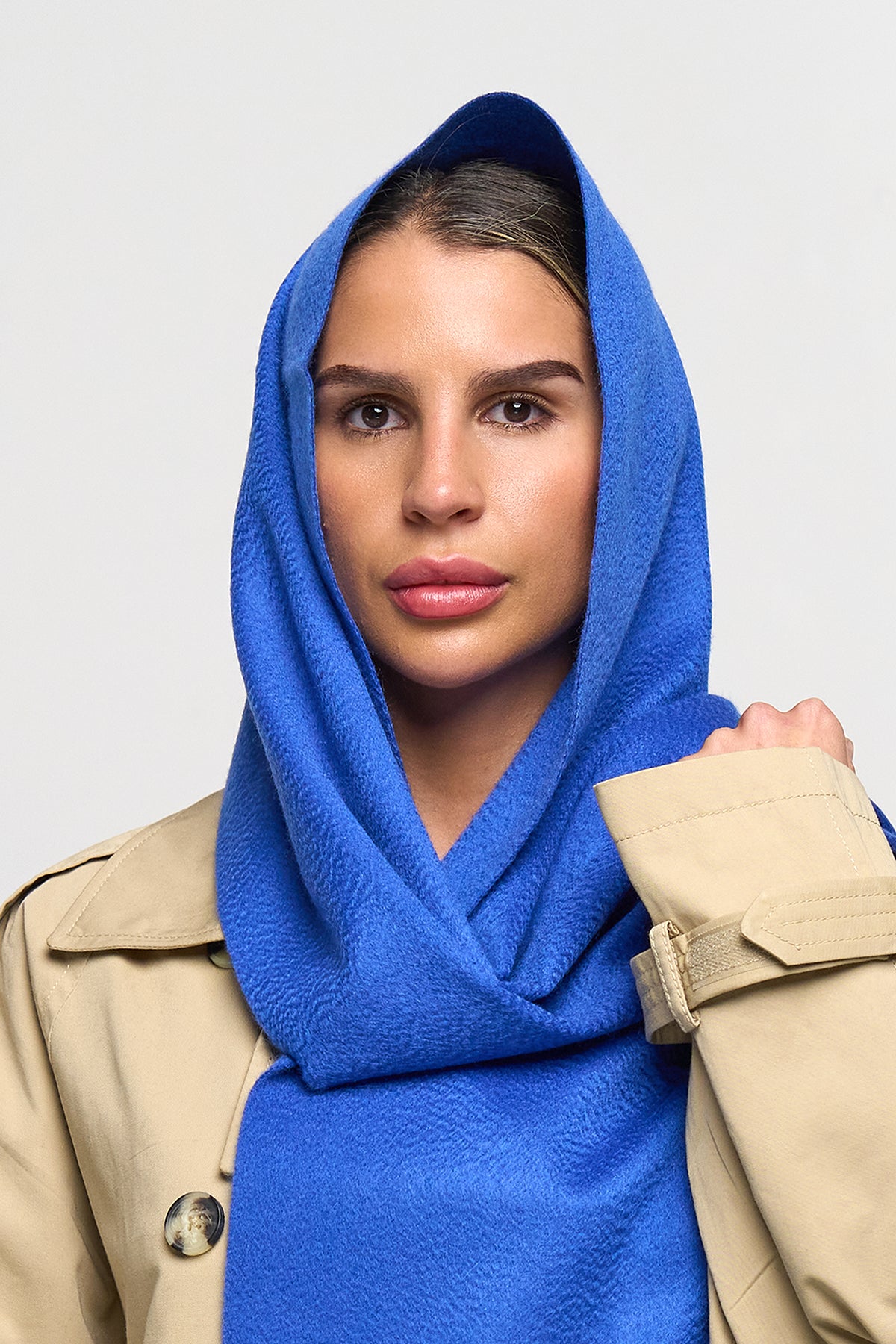 100% Pure Cashmere Scarf Dark Blue