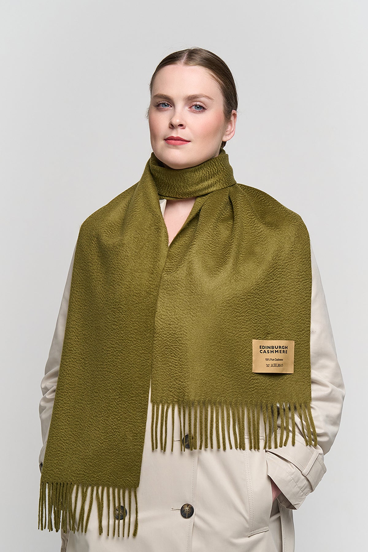 DC Scott Cashmere Scarf Green - Big Size