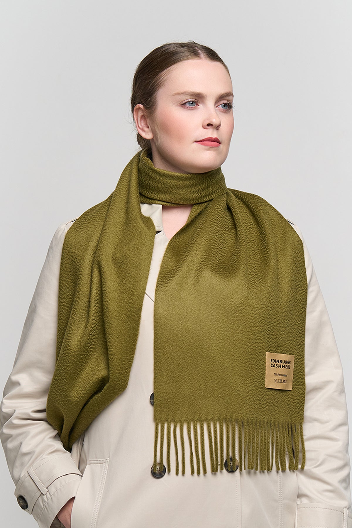 DC Scott Cashmere Scarf Green - Big Size