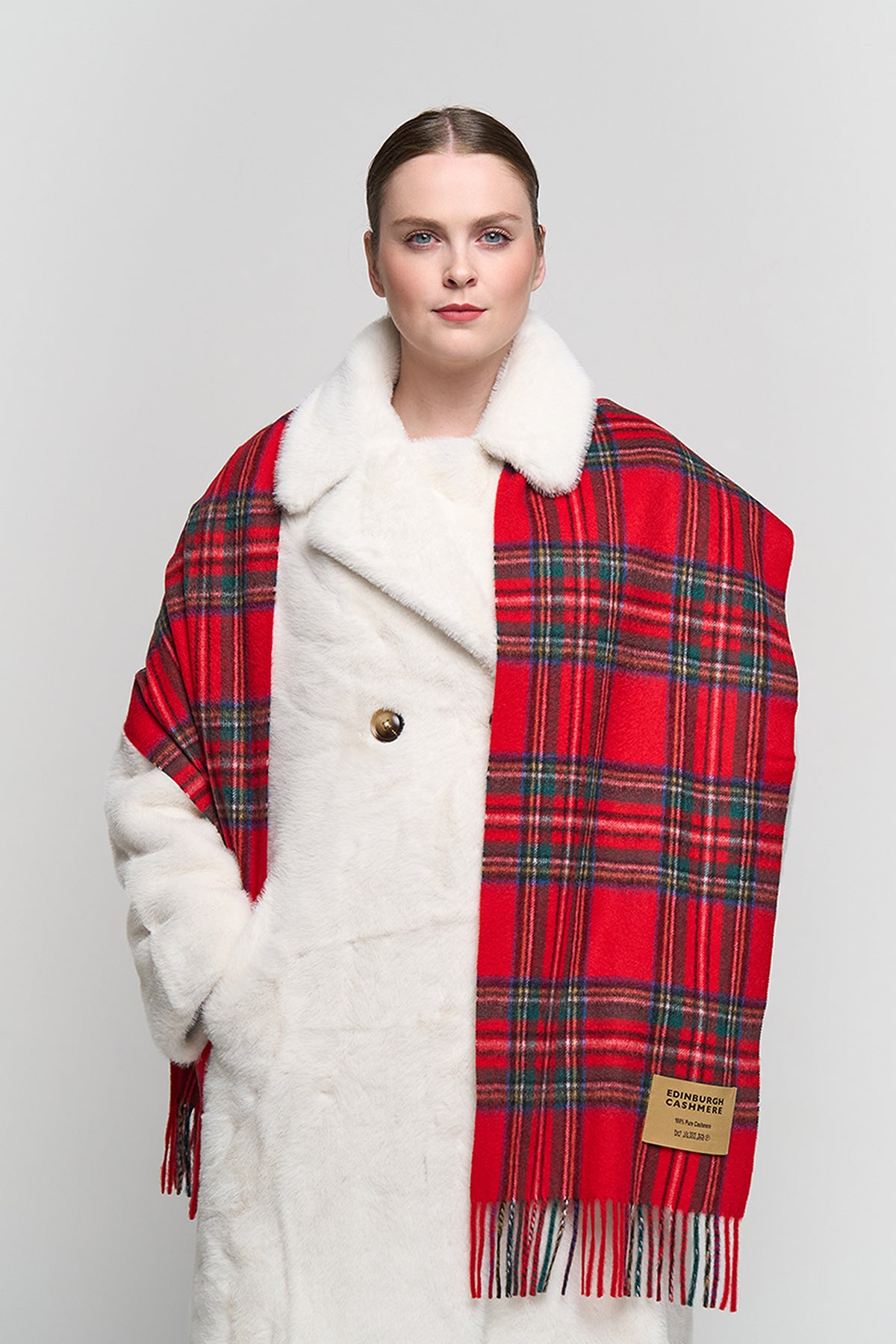 100% Pure Cashmere Royal Stewart Scarf