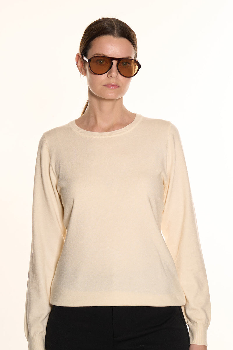 Edinburgh Cashmere Cream Women's Sweater