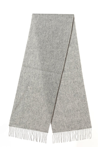 100% Pure Cashmere Scarf Grey Small