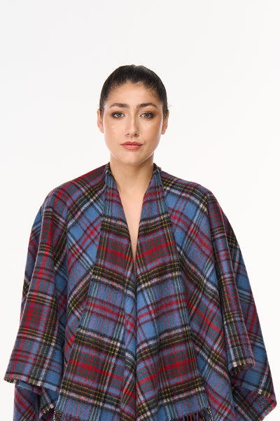Tartan Cape Anderson Poncho 100% Pure Lambswool
