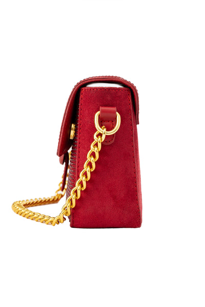 Women's Handbag Lucchi Design - Crystal Red