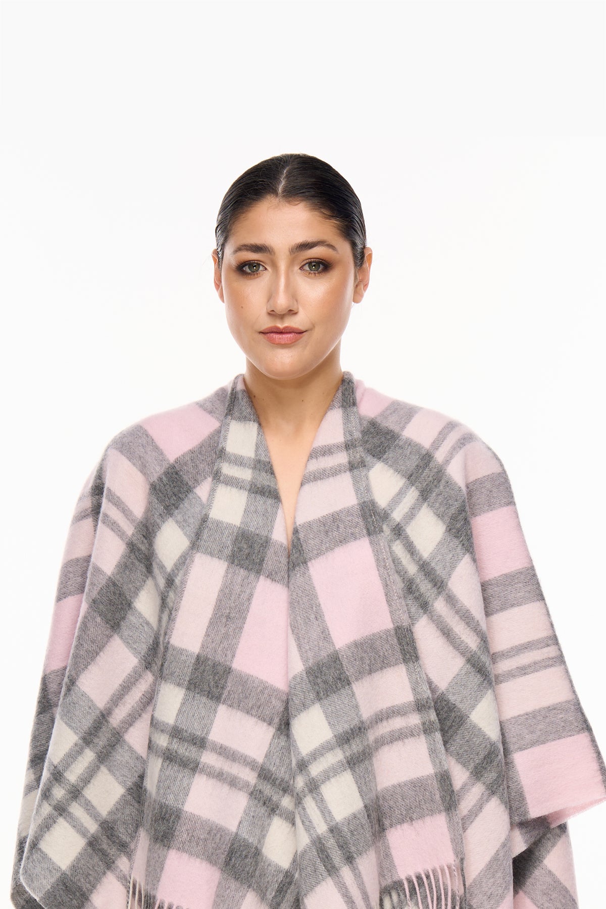 Cape DC Design Pink Poncho 100% Pure Lambswool