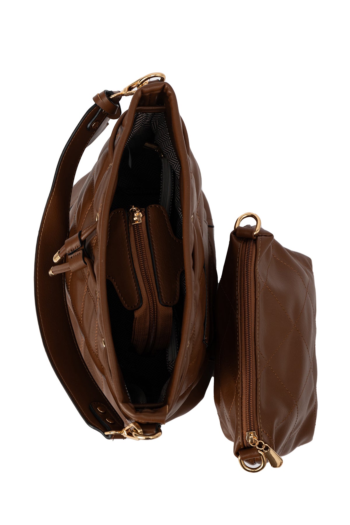 Women's Handbag Lucchi Design - Chocolate Style 4