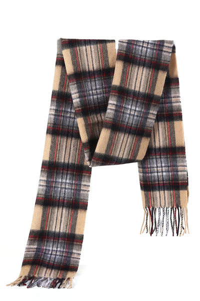 100% Pure Cashmere Scarves Stewart Camel Clan