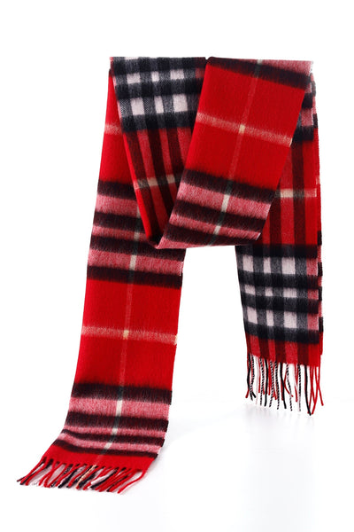 100% Pure Children's Cashmere Scarf DC Classic Red