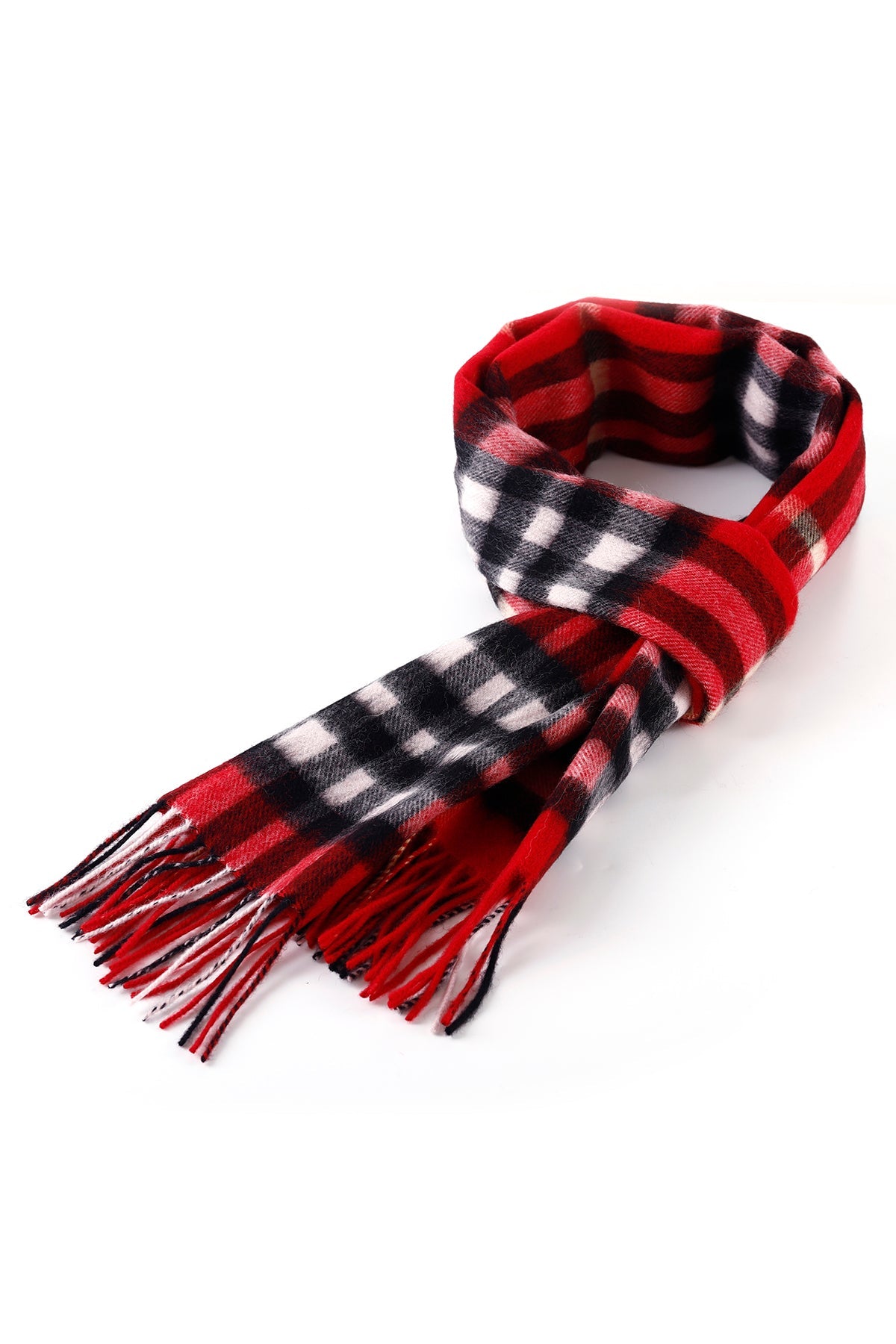 100% Pure Children's Cashmere Scarf DC Classic Red