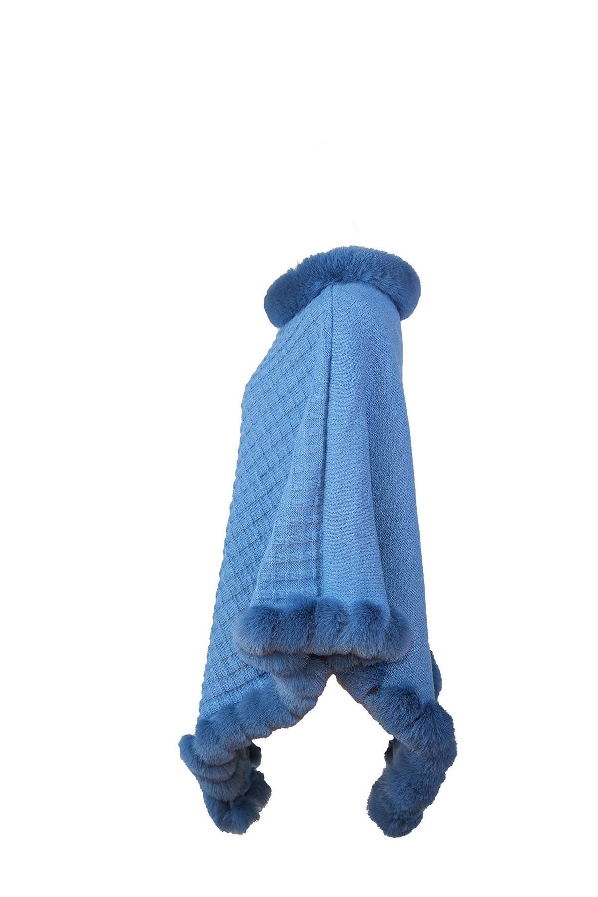 Women's Poncho Exclusive Design - Blue