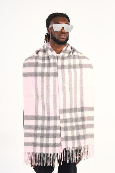 Scarf DC Check Oversized Wrap 100% Pure Lambswool