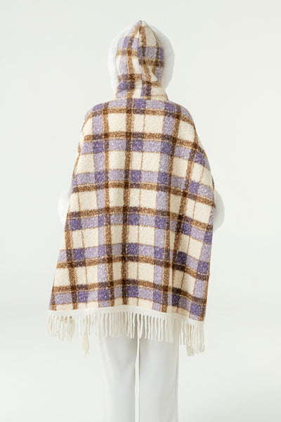 Women's Hooded Cape Exclusive Design - Lilac