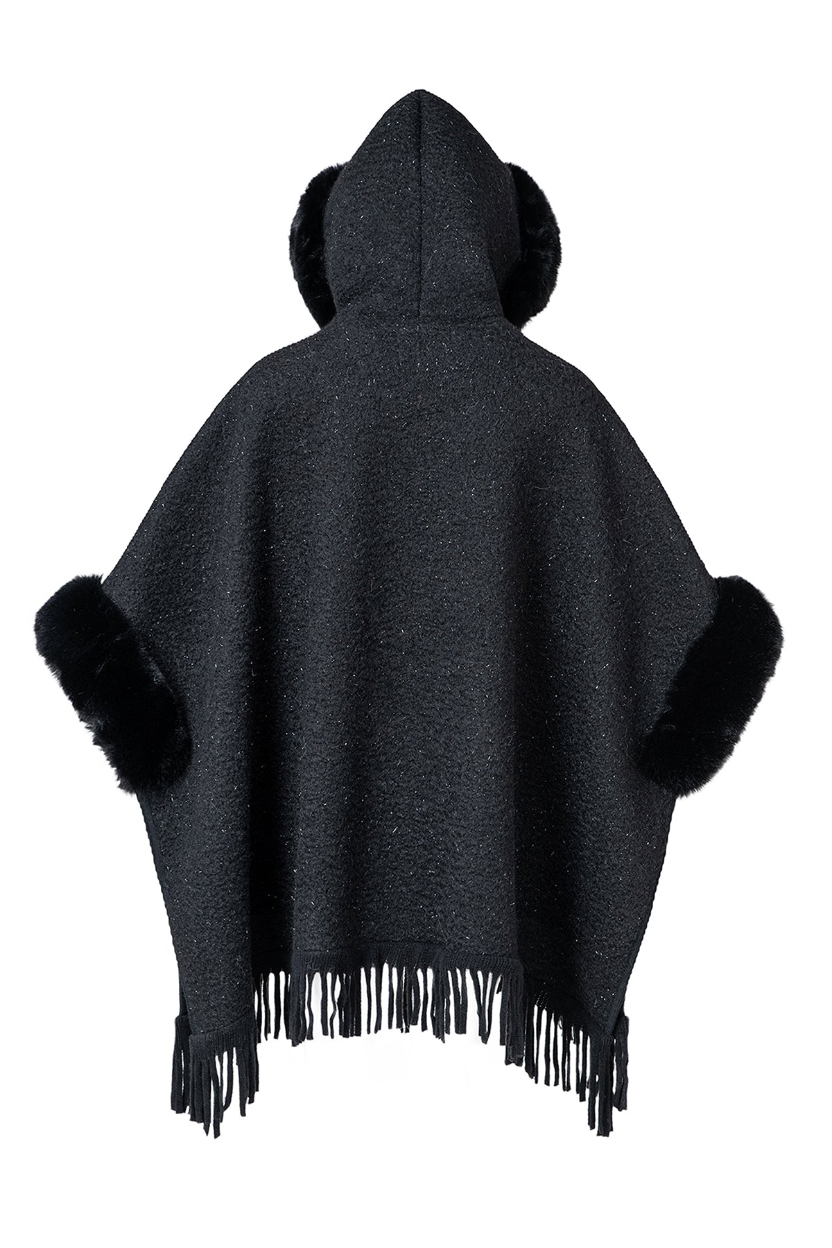 Women’s Hooded Cape Exclusive Design - Black