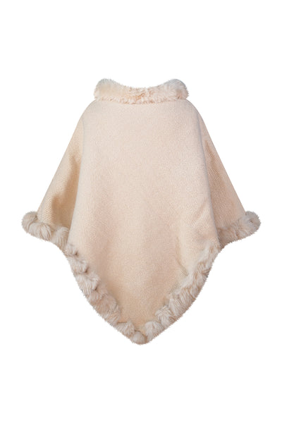 Women’s Poncho Exclusive Design - Cream