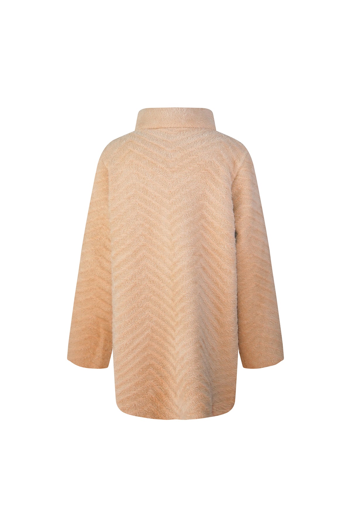 Women's Fur Coat Exclusive Design - Camel