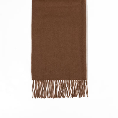 100% Pure Cashmere Scarf Brown