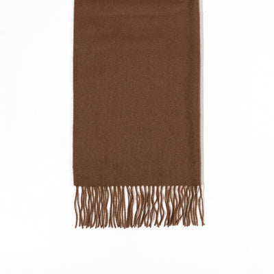 100% Pure Cashmere Scarf Brown - Small Size