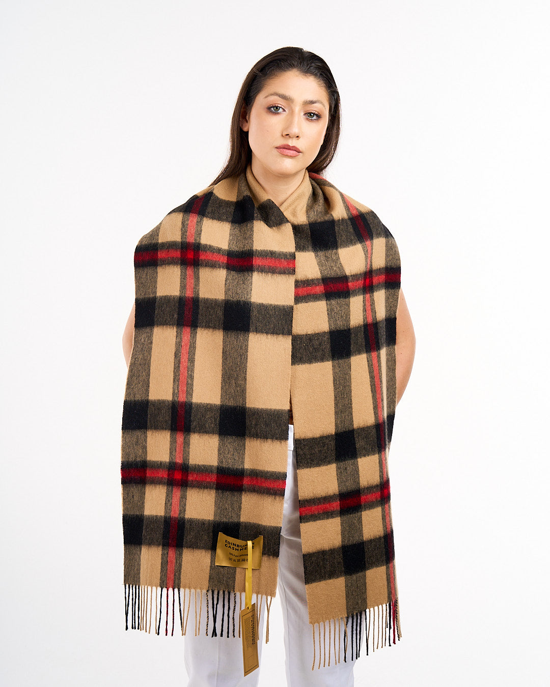 Cashmere Tartan Scarf. Scottish Clan Scarf Mackenzie | Edinburgh Cashmere