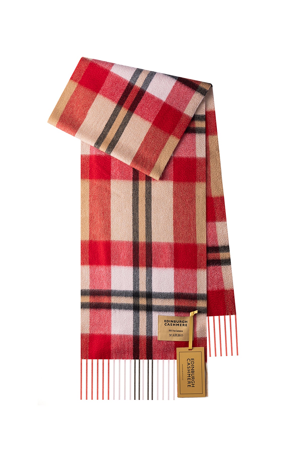 DC Scott Cashmere Scarf Red - Big Size