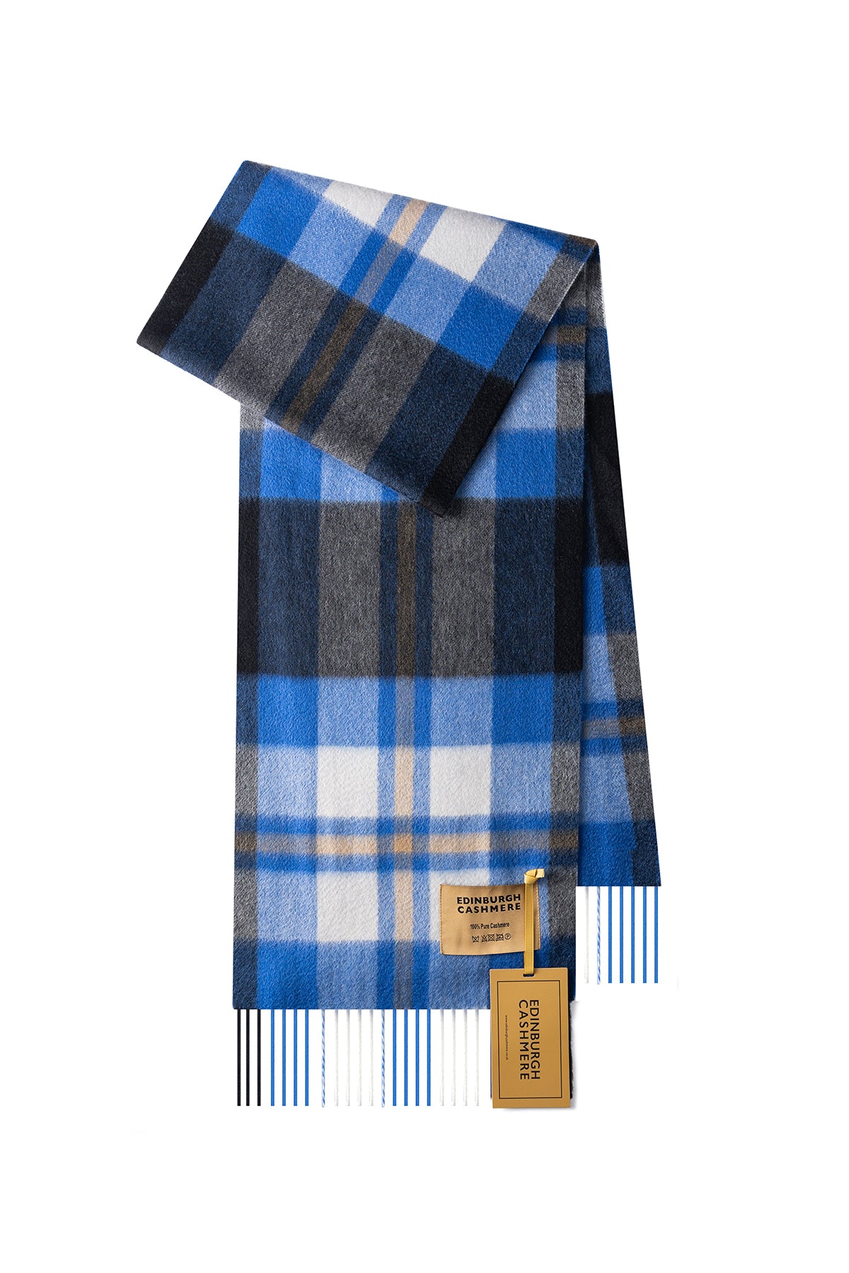 DC Scott Cashmere Scarf Blue/Black - Big Size
