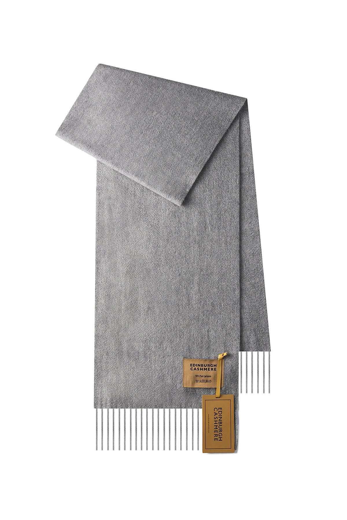 100% Pure Cashmere Scarf Grey