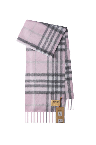 Cashmere Designer Scarf Iconic DC Classic Pink