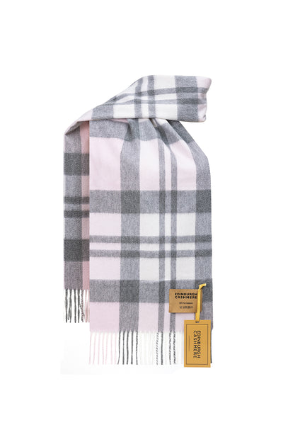 100% Pure Cashmere DC Pink Scarf - Small Size