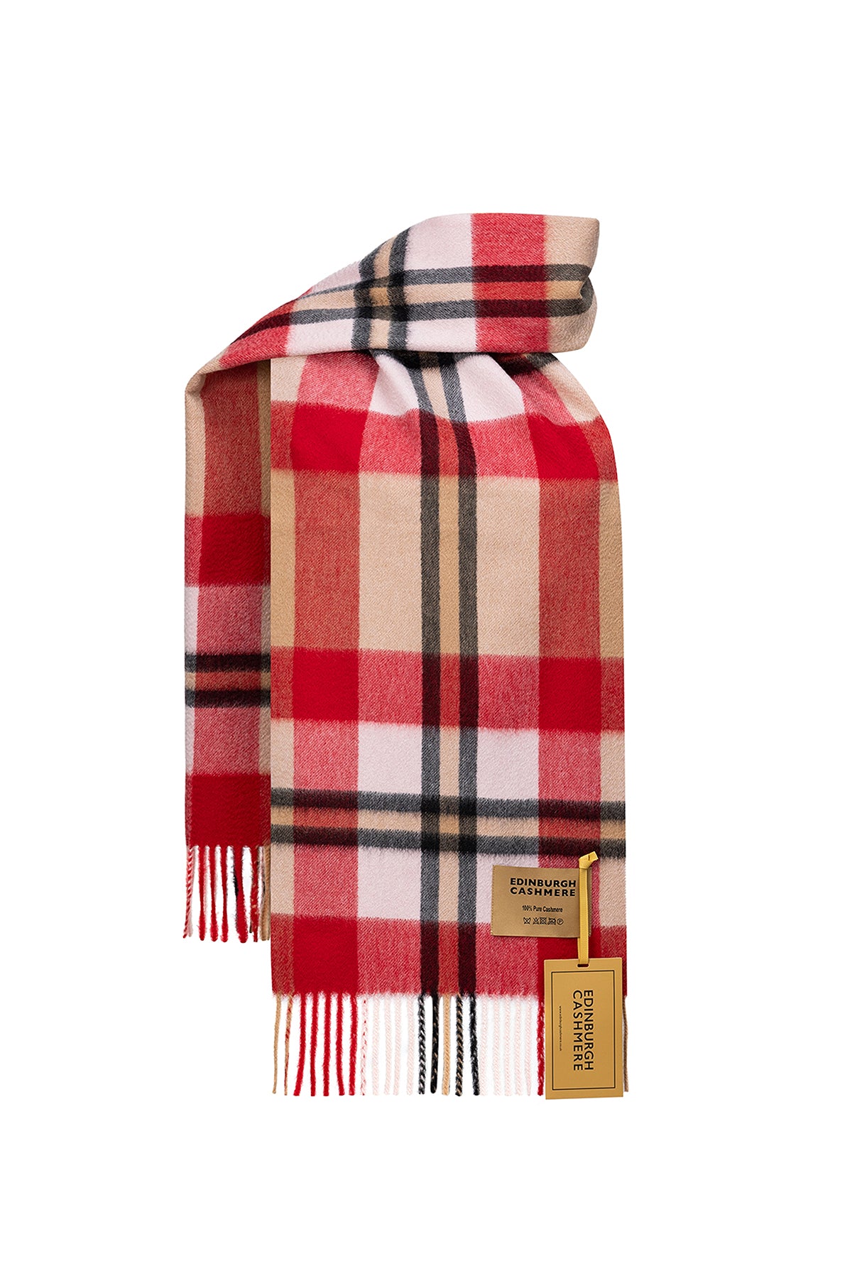 DC Scott Cashmere Scarf Red - Big Size