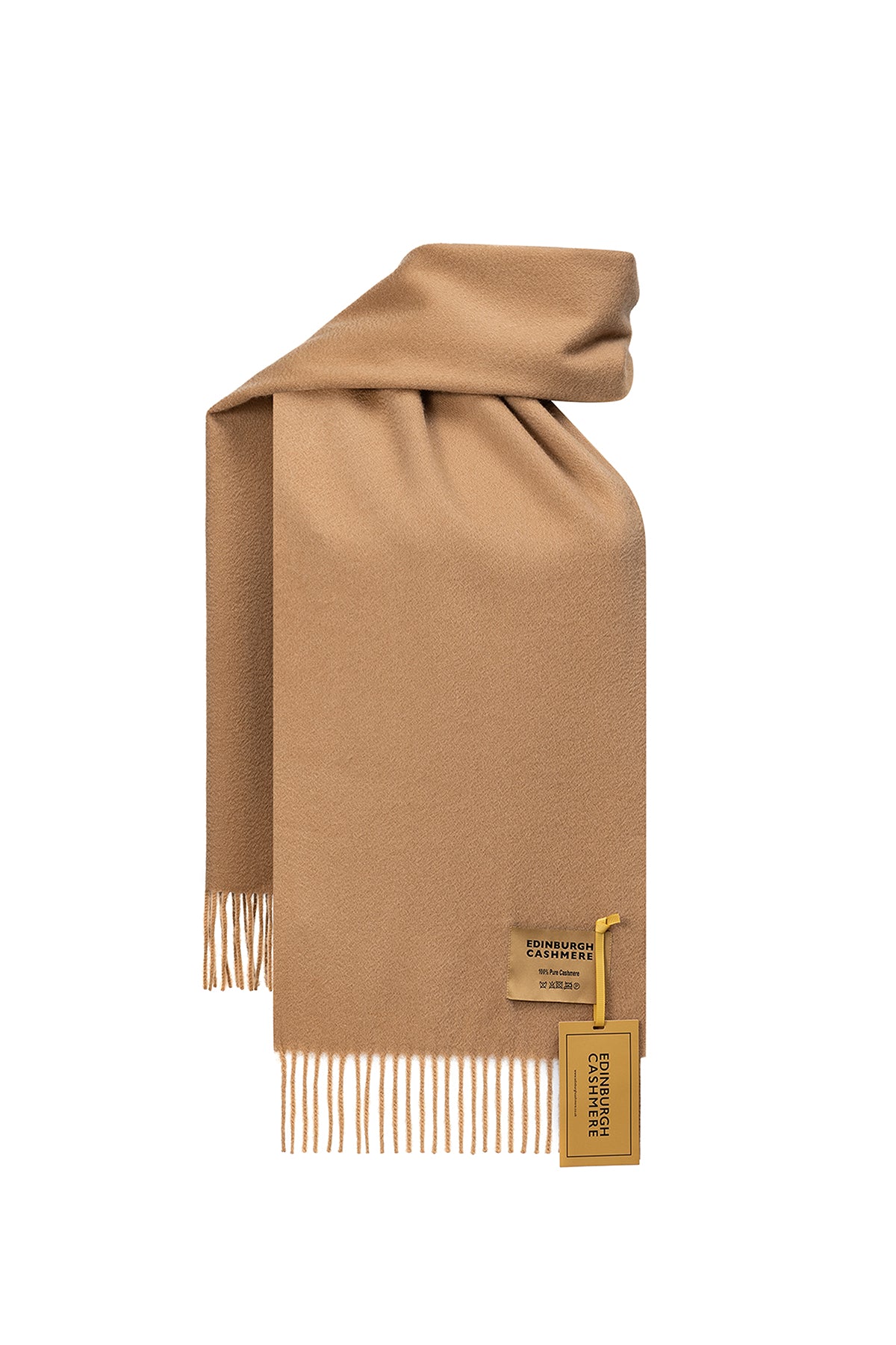 100% Pure Cashmere Scarf Camel