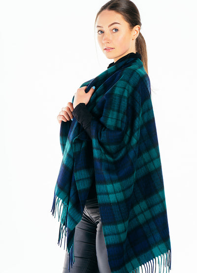 Black Watch Cape 100% Pure Lambswool