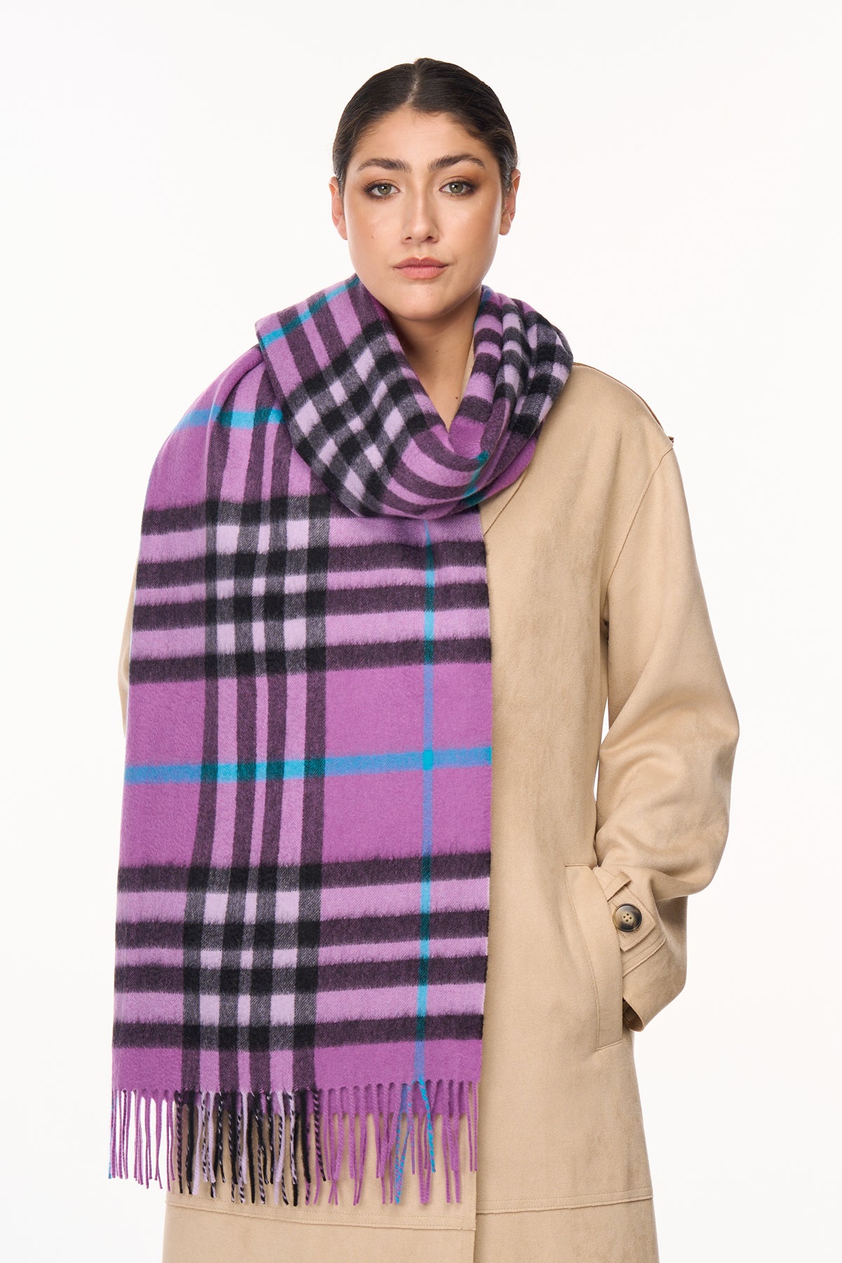 Cashmere Scarf DC Classic Lilac Oversized Wrap