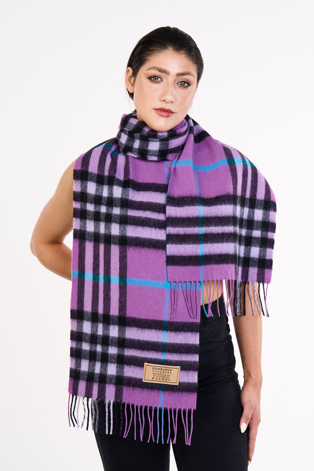 Scarf DC Classic Lilac 100% Pure Lambswool | Edinburgh Cashmere