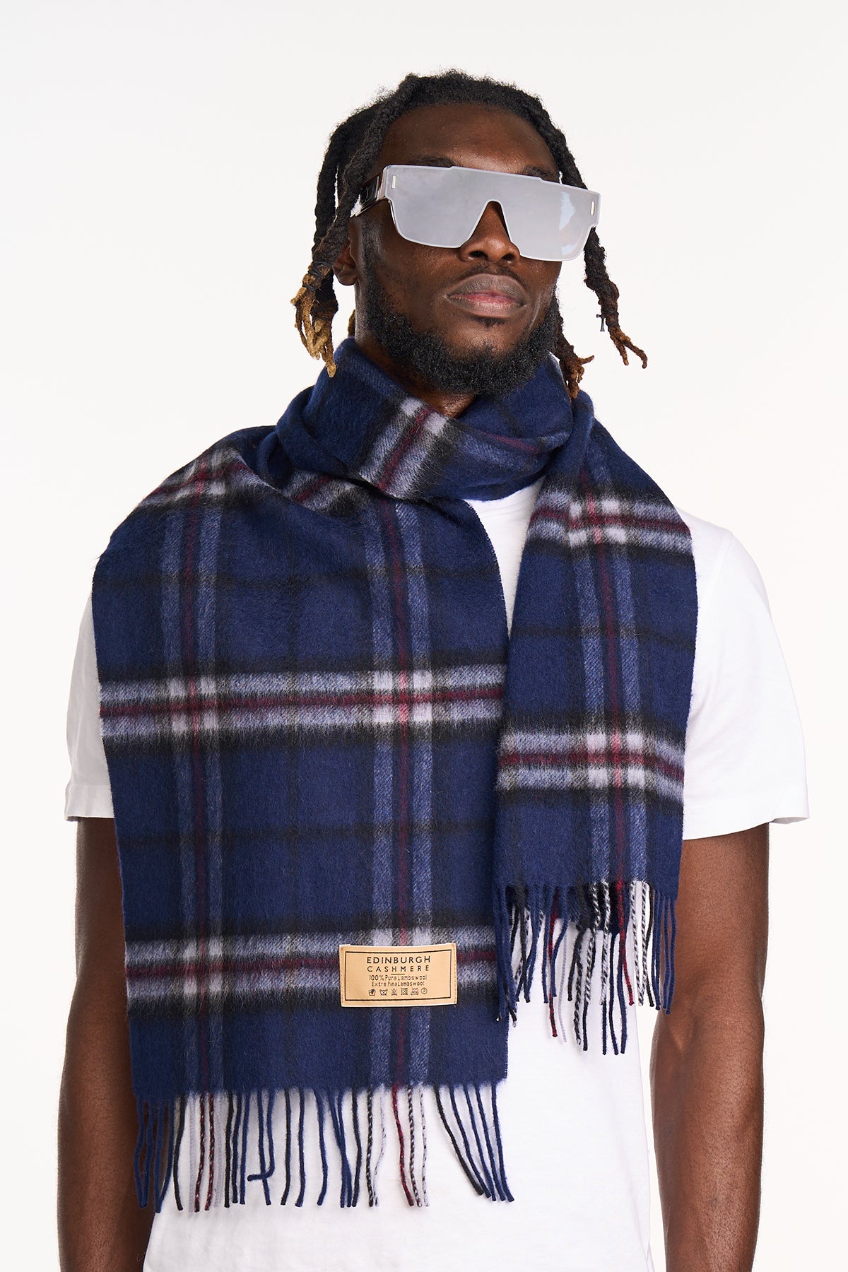 Checkered Scarf Burberry Navy Cashmere Scarf Burbery Scarf Giant